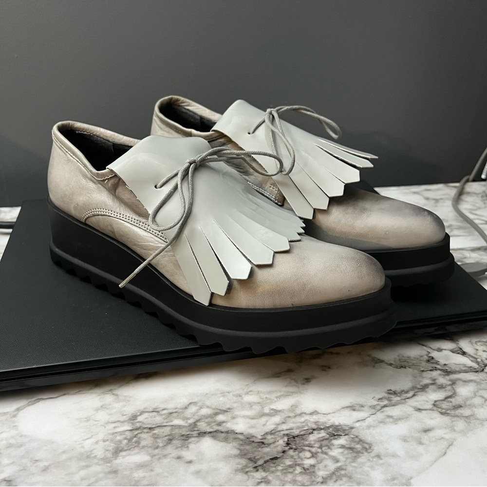 Another Project gray loafers